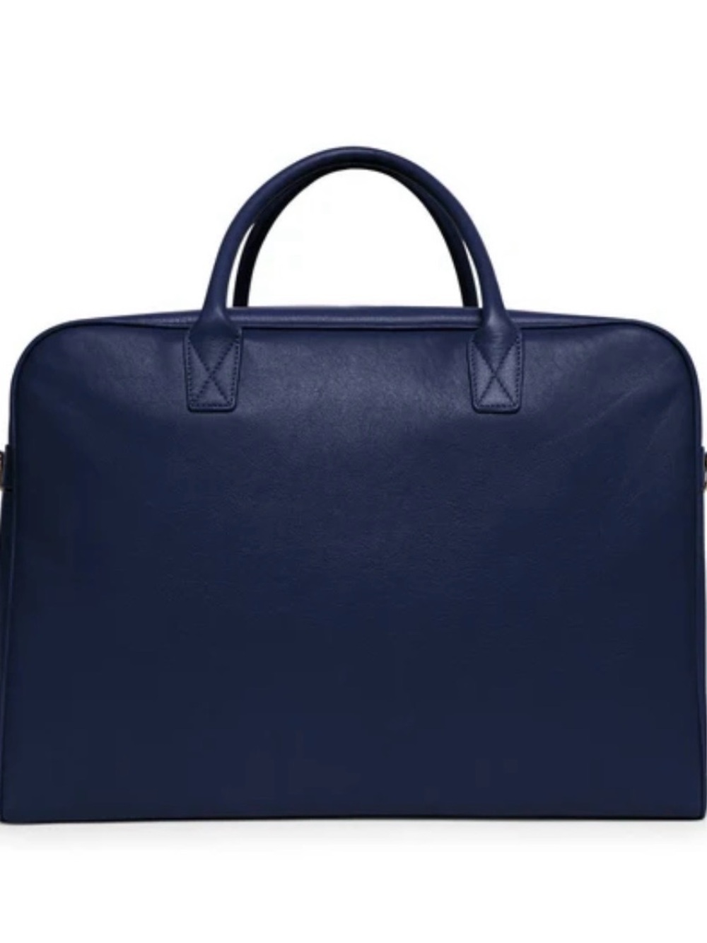 Leatherology Harwood Weekender Navy Blue Full Grain Leather Travel Duffel